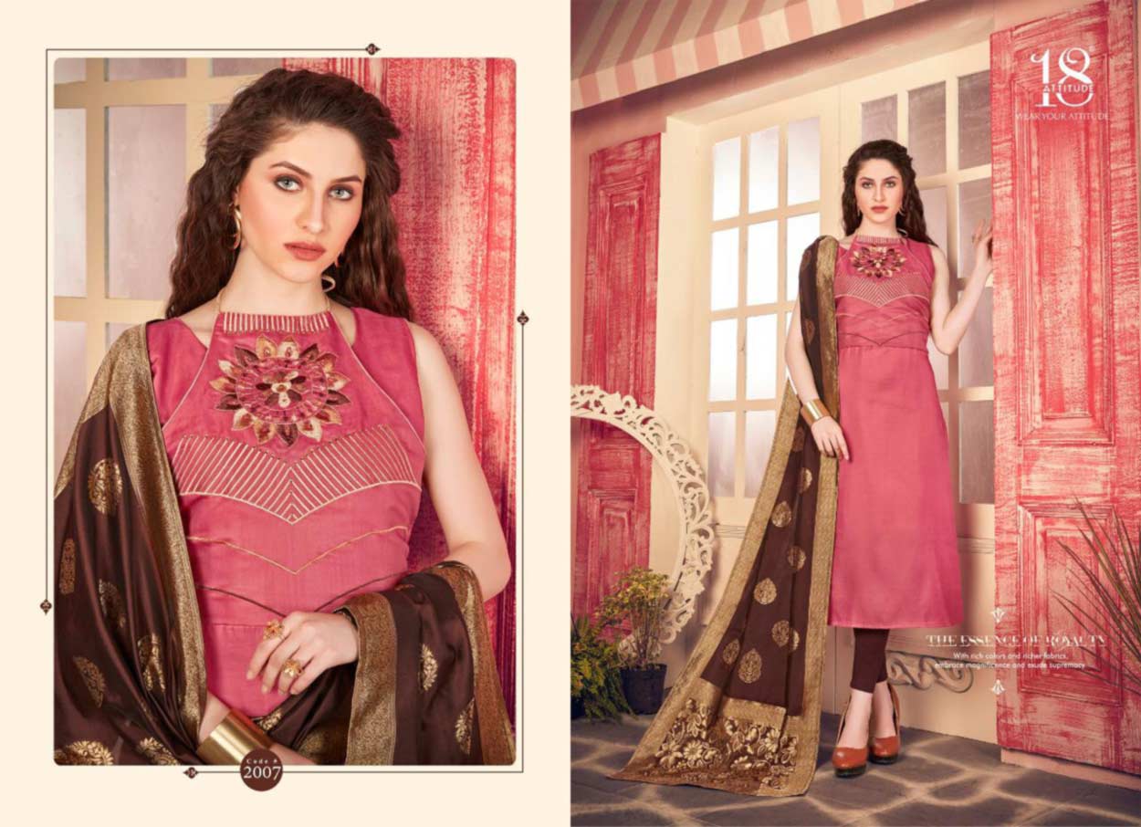 18-Attitude Remi Linen Sartin Wholesale Kurti 18-Attitude Remi Linen Sartin Wholesale Kurti